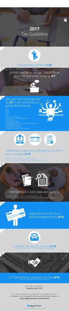 2017 Tax Deadlines Infographic